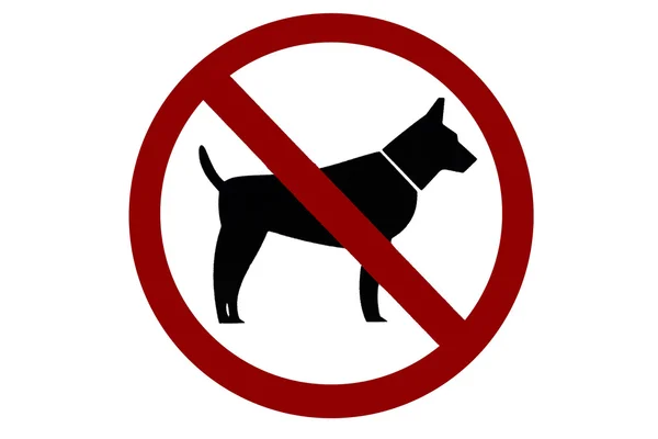 Nessun segno di cani — Foto Stock