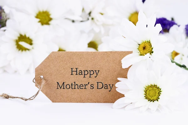 Mothers Day Card and Daisies — Stock Photo, Image