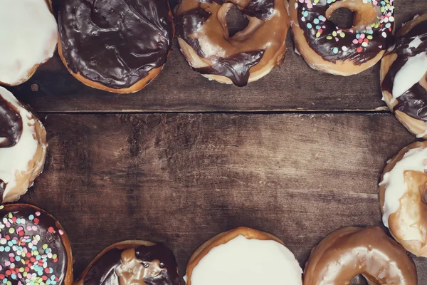 Delicious Donuts and Coffee — Stock Photo, Image