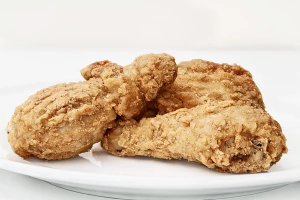 Fried Chicken on a Plate — Stock Photo, Image