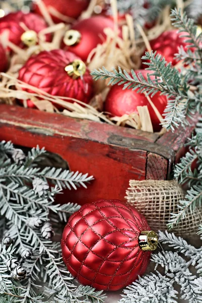 Ornamentos de Natal de moda antiga — Fotografia de Stock