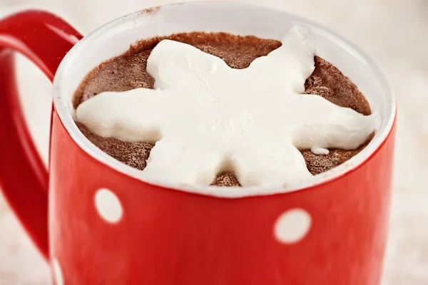 Hot Cocoa with Whip Cream — Stock Photo, Image