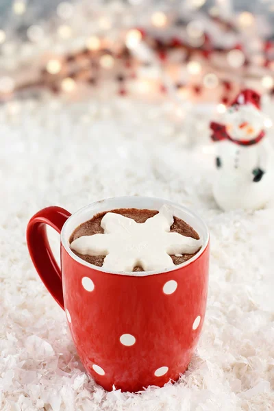 Cacau quente com chantilly — Fotografia de Stock