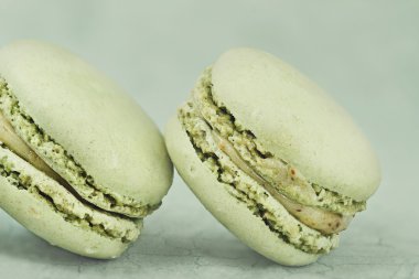 Vintage fıstıklı Macarons