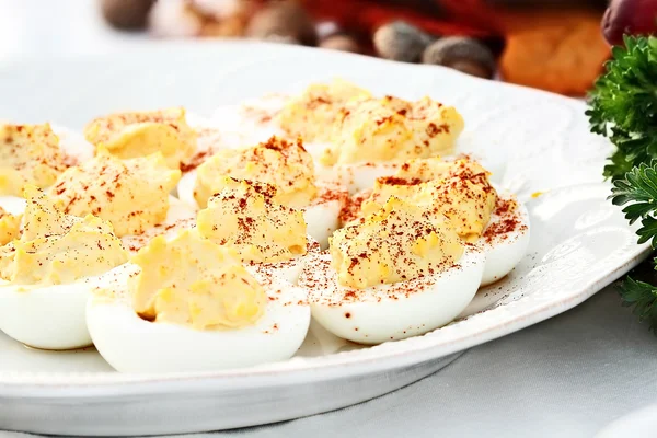 Homemade Deviled Eggs — Stock Photo, Image