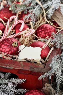 Boş Christmas etiketi