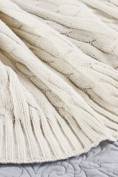 Cozy Knit Blanket — Stock Photo, Image