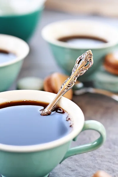 Teaspoon dan kopi — Stok Foto