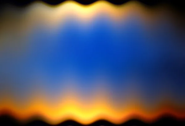 Abstract wavy background blue, orange, yellow, black colors