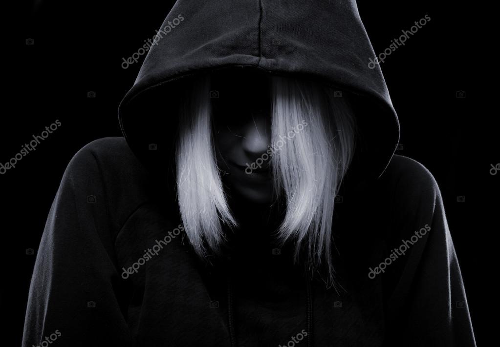 hoodie hiding face