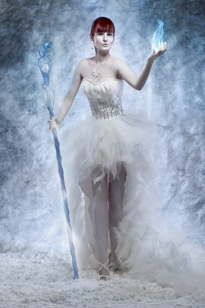 Ice woman — Stock Photo, Image