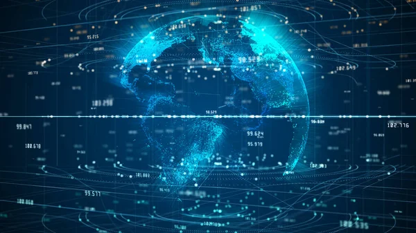 Teknologi Netværk Dataforbindelse Digital Network Cyber Security Concept Global Network - Stock-foto