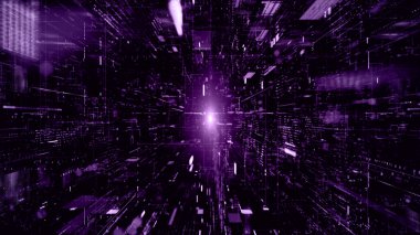 Dijital siber uzay ve dijital veri ağı bağlantıları kavramı. Dijital verileri yüksek hızlı internet, gelecekteki teknoloji dijital soyut arka plan konseptini aktarın. 3d oluşturma