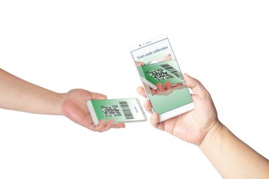 Ödeme için cep telefonu tarama kodu