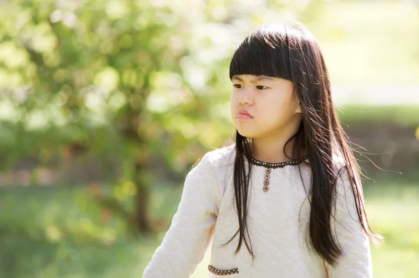 The sad little girl — Stock Photo, Image