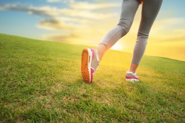 Kadın bacakları closeup görünümü sonra