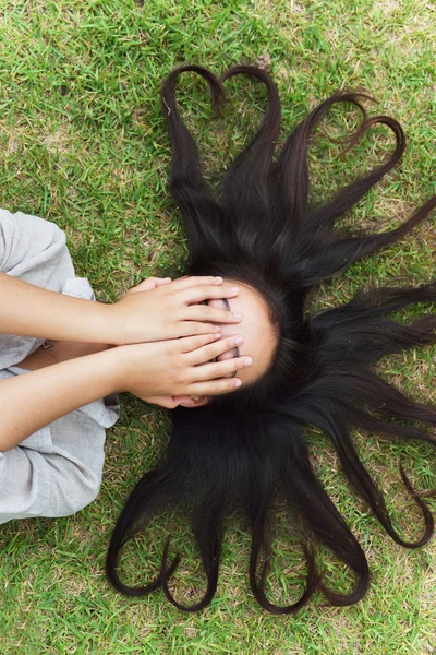 Girl cool hairstyle — Stock Photo, Image