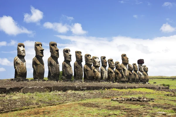 Ahu Tongariki. Imagen De Stock