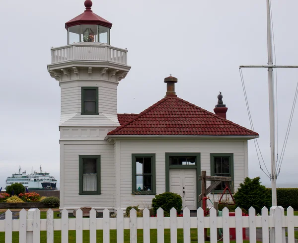 The Lighthouse at Mukilteo — Stock Photo, Image