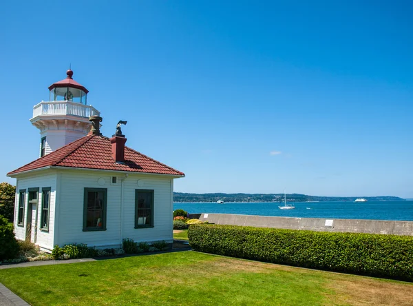 O Farol em Mukilteo — Fotografia de Stock