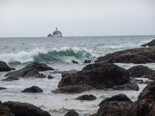Tillamook fyr Offshore Oregon kusten — Stockfoto