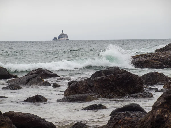 Farol de Tillamook na costa do Oregon — Fotografia de Stock