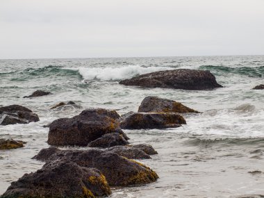 Dalgalar kıyıya vuruyor