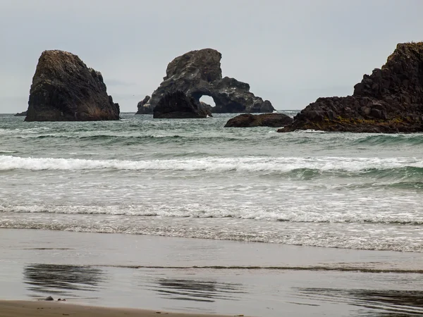 Olas chocando en la orilla — Foto de Stock