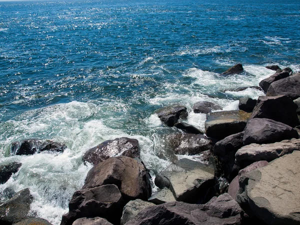 Вид з Jetty рок на березі океану Вашингтон США — стокове фото