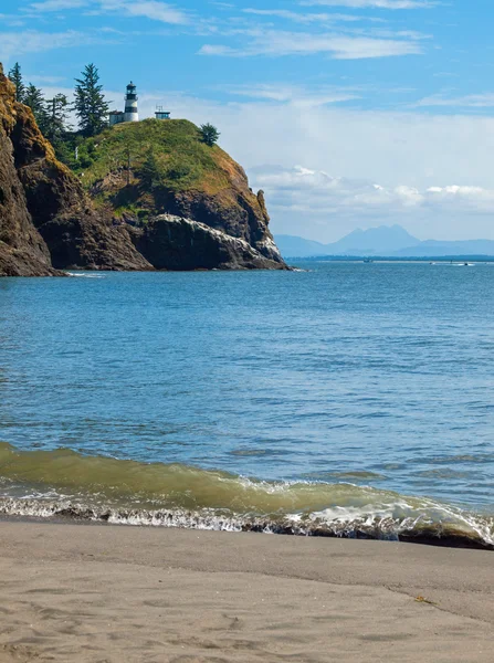 Faro de la decepción del cabo en la costa de Washington EE.UU. —  Fotos de Stock