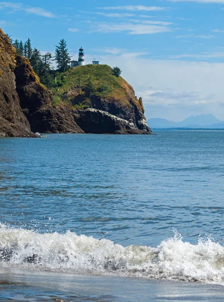 Phare du Cap Déception sur la côte de Washington États-Unis — Photo