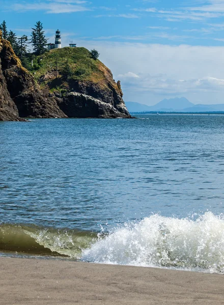 Phare du Cap Déception sur la côte de Washington États-Unis — Photo