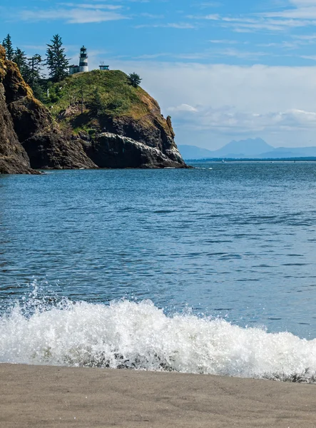 Phare du Cap Déception sur la côte de Washington États-Unis — Photo