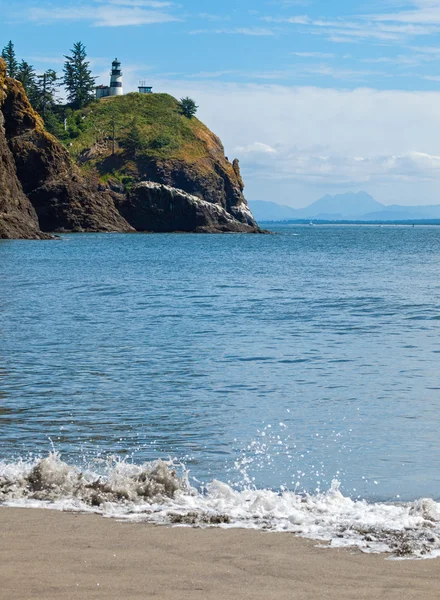 Phare du Cap Déception sur la côte de Washington États-Unis — Photo