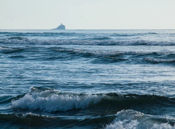 La spiaggia e il Faro a Seaside Oregon Usat — Foto Stock