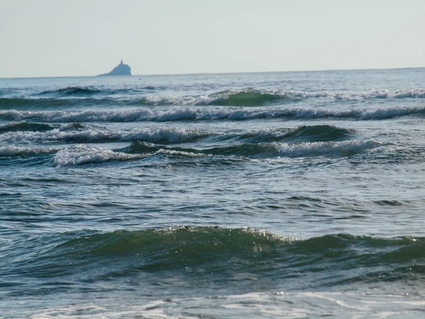 Stranden och fyren vid Seaside Oregon Usa — Stockfoto