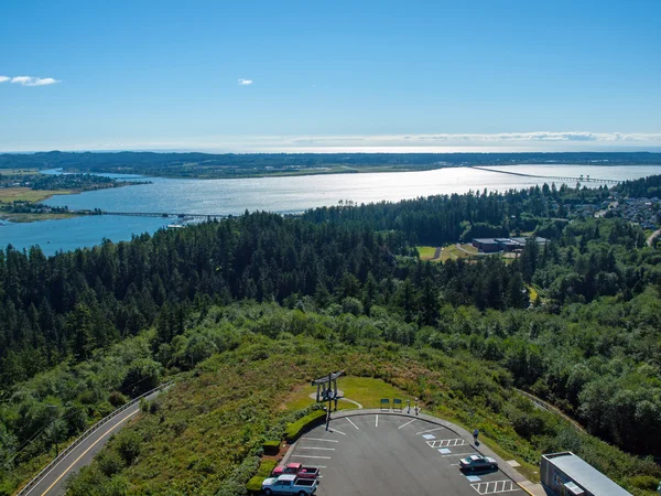 A View of the Astoria Oregon Area from the Astoria Column — Stock Photo, Image