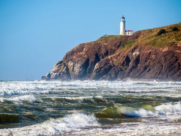 Leuchtturm an der Küste Washingtons — Stockfoto