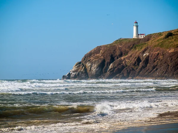 Leuchtturm an der Küste Washingtons — Stockfoto
