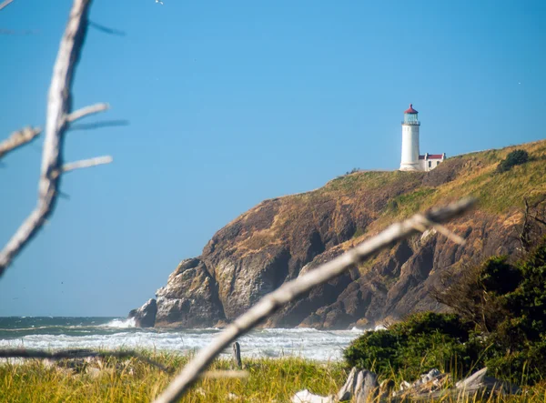 North Head maják na pobřeží Washington Usa — Stock fotografie