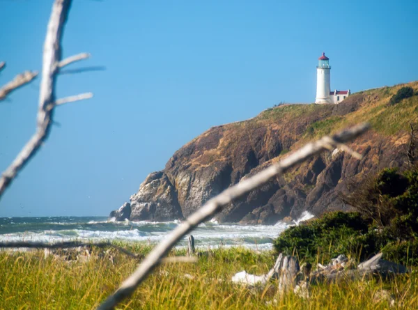 North Head maják na pobřeží Washington Usa — Stock fotografie