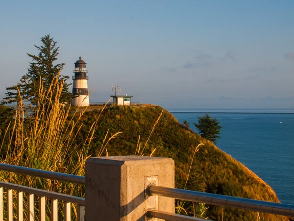 Cabo farol decepção na costa de Washington EUA — Fotografia de Stock