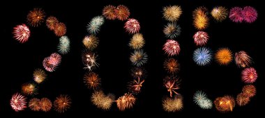 Sayı 2015 için düzenlenen havai fişek patlamaları