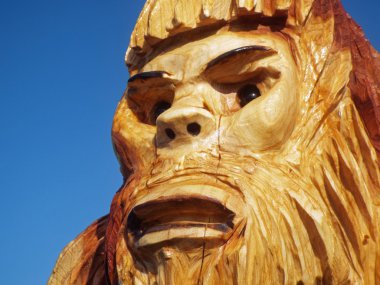 Bigfoot yapılan dışarı ahşap
