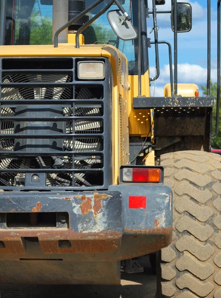 Détails rapprochés de l'équipement de construction robuste — Photo