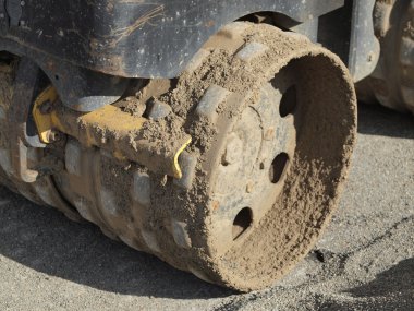 Closeup ayrıntıları ağır inşaat malzemeleri