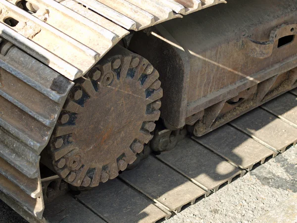 Detalhes de close-up de equipamentos de construção pesados — Fotografia de Stock