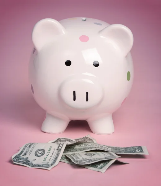 Piggy bankgeld — Stockfoto