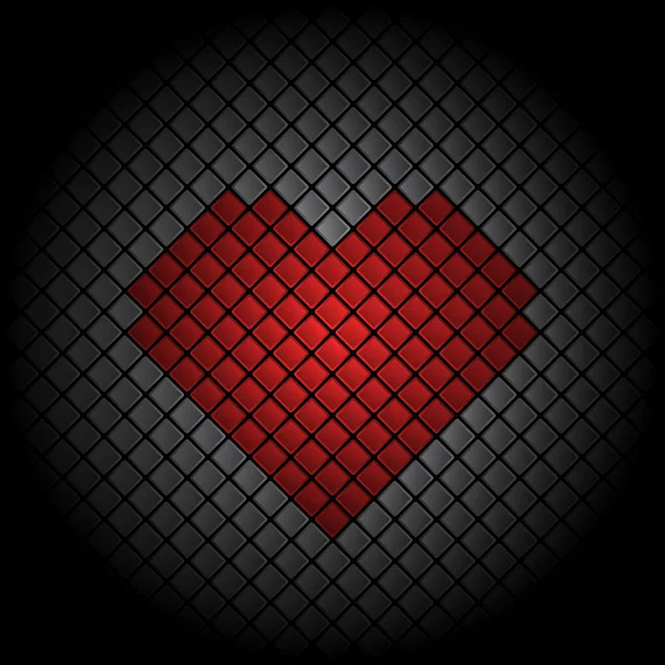 Heart Tile Background — Stock Vector