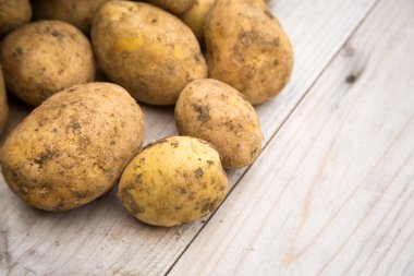 Soyulmamış beyaz patates